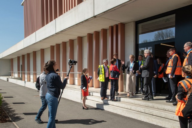 Welcoming Thierry Breton visit Aurubis Olen